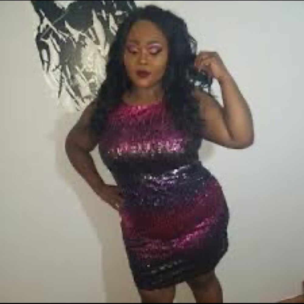 Ashley Stewart sequin dress